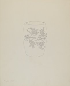 Amerikanischer "Böhmischer" Glaskrug von Frank M. Keane
