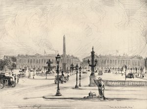 Place de la Concorde, 1915 von Frank Milton Armington