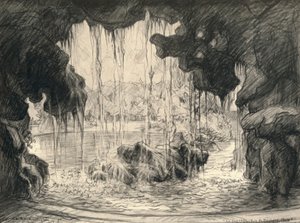 Die große Kaskade, Bois de Boulogne, 1915 von Frank Milton Armington