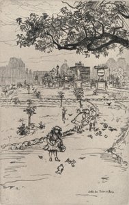 Die Tuileriengärten, 1915 von Frank Milton Armington
