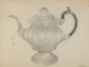 Zinn-Teekanne