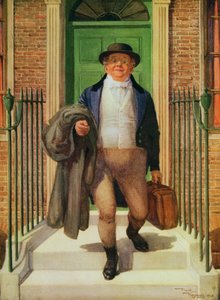 Mr. Pickwick verlässt das Haus von Frank Reynolds