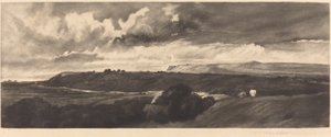 Eine Straße in Yorkshire von Frank Short, after Peter De Wint