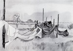 Norfolk Broads: Eine Aal-Setzstelle von Frank Southgate