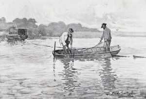 Norfolk Broads: Aalreusen hochziehen von Frank Southgate