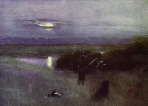Norfolk Broads: Mondaufgang bei Flight von Frank Southgate