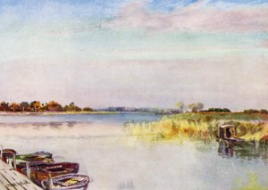 Norfolk Broads: Ormesby Broad, Herbst von Frank Southgate