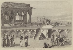 Das Innere des Forts von Agra von Frank Vizetelly