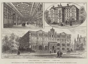 Neue Gebäude des Londoner Krankenhauses, Whitechapel, eröffnet am Samstag von Prinz und Prinzessin von Wales von Frank Watkins