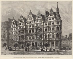 Der Constitutional Club, Northumberland Avenue (Gravur) von Frank Watkins
