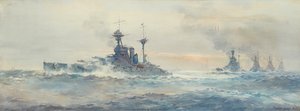 H.M.S. Queen Elizabeth Schlachtgeschwader von Frank Watson Wood