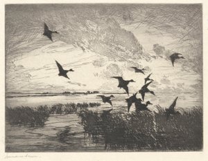 Nach Sonnenuntergang von Frank Weston Benson