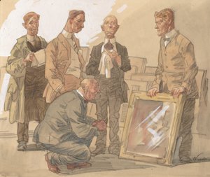 Geschichte eines Bildes Nr. 1: Vor der Jury von Frank Wilcox