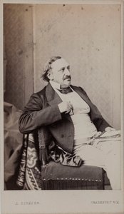 Porträt des Komponisten Friedrich von Flotow, 1883 von Frankfurt . Photo studio J. Schäfer