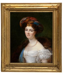 Porträt von Josephine Victoire Meslier-Duvey von François Joseph Kinsoen