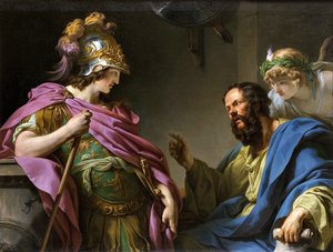 Alkibiades wird von Sokrates unterrichtet, 1776 von François André Vincent