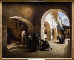 Ave Maria: Innenraum des Aramont-Klosters von François Bonvin