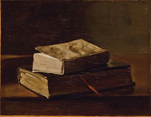 Stillleben mit zwei Büchern, 1858