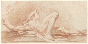 Studie eines rücklings liegenden nackten Mannes von François Boucher (possibly)