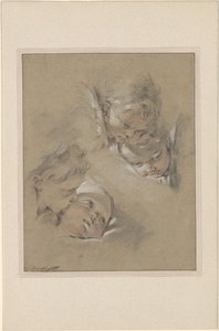 Boucher - Vier Köpfe von Cherubim, III, 104b