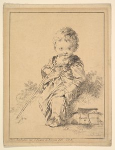 Kind mit Stab von François Boucher