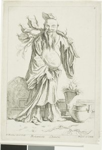 Chinesischer Botaniker, aus Recueil de diverses figures chinoise du cabinet de François Boucher von François Boucher