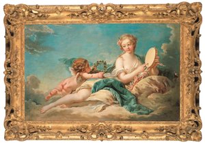 Clio, die Muse der Geschichte und des Gesangs, 1758 von François Boucher