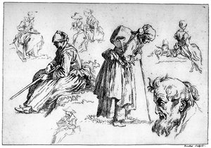 Diverse Figuren, um 1720-1770, 1924