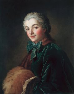 Junge Frau mit Muff von François Boucher