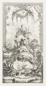 Léda in Nouveaux Morceaux pour des paravents (Neue Konzepte für Bildschirme) von François Boucher