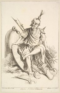 Anderer chinesischer Soldat, 1738-45 von François Boucher