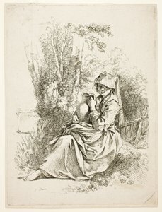 Bäuerin mit Krug