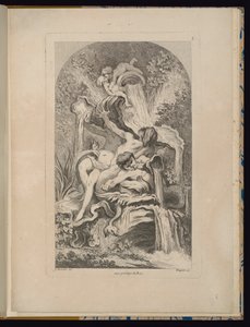 Tafel 5, Receuil de Fontaines (Sammlung von Brunnen) von François Boucher