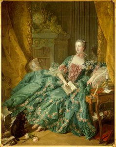 Porträt von Jeanne Antoinette Poisson, Marquise de Pompadour von François Boucher