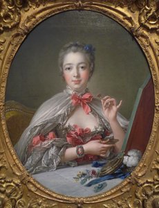 Porträt der Marquise de Pompadour 1721-1764, 1750 von François Boucher