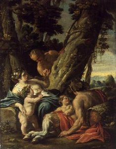 Satyr und Nymphe, 18. Jahrhundert von François Boucher