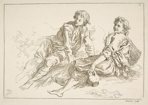 Blatt mit Skizzen, 1753