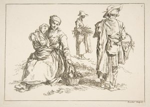 Blatt mit Skizzen, 1753