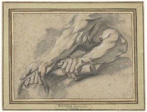 Studien von zwei Unterarmen von François Boucher