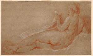 Studie eines liegenden Aktes von François Boucher