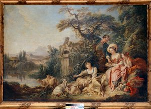 Das Nest oder Geschenke des Hirten von François Boucher