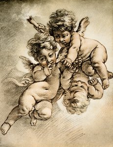 Drei Putten von François Boucher