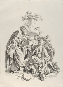 Tastsinn, aus Die fünf Sinne, 1720-70 von François Boucher