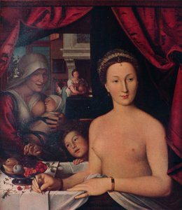 Dame im Bad, ca. 1571 von François Clouet
