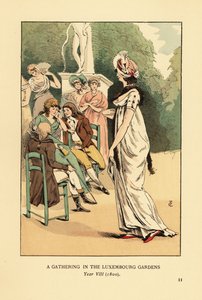 Eine Versammlung im Jardin du Luxembourg, Jahr VIII