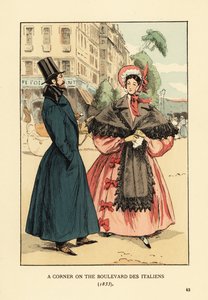 Eine Ecke am Boulevard des Italiens von François Courboin