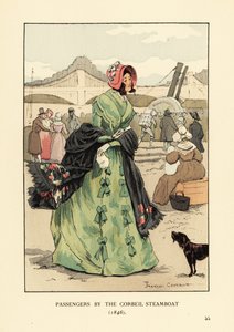 Passagiere des Corbeil-Dampfschiffs, Paris von François Courboin