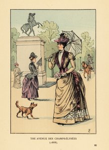 Die Avenue des Champs-Élysées im Jahr 1888
