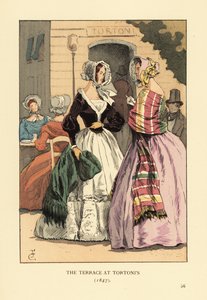 Die Terrasse bei Tortoni