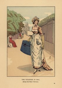 Spaziergang in den Tuilerien, unterhalb der Flussterrasse